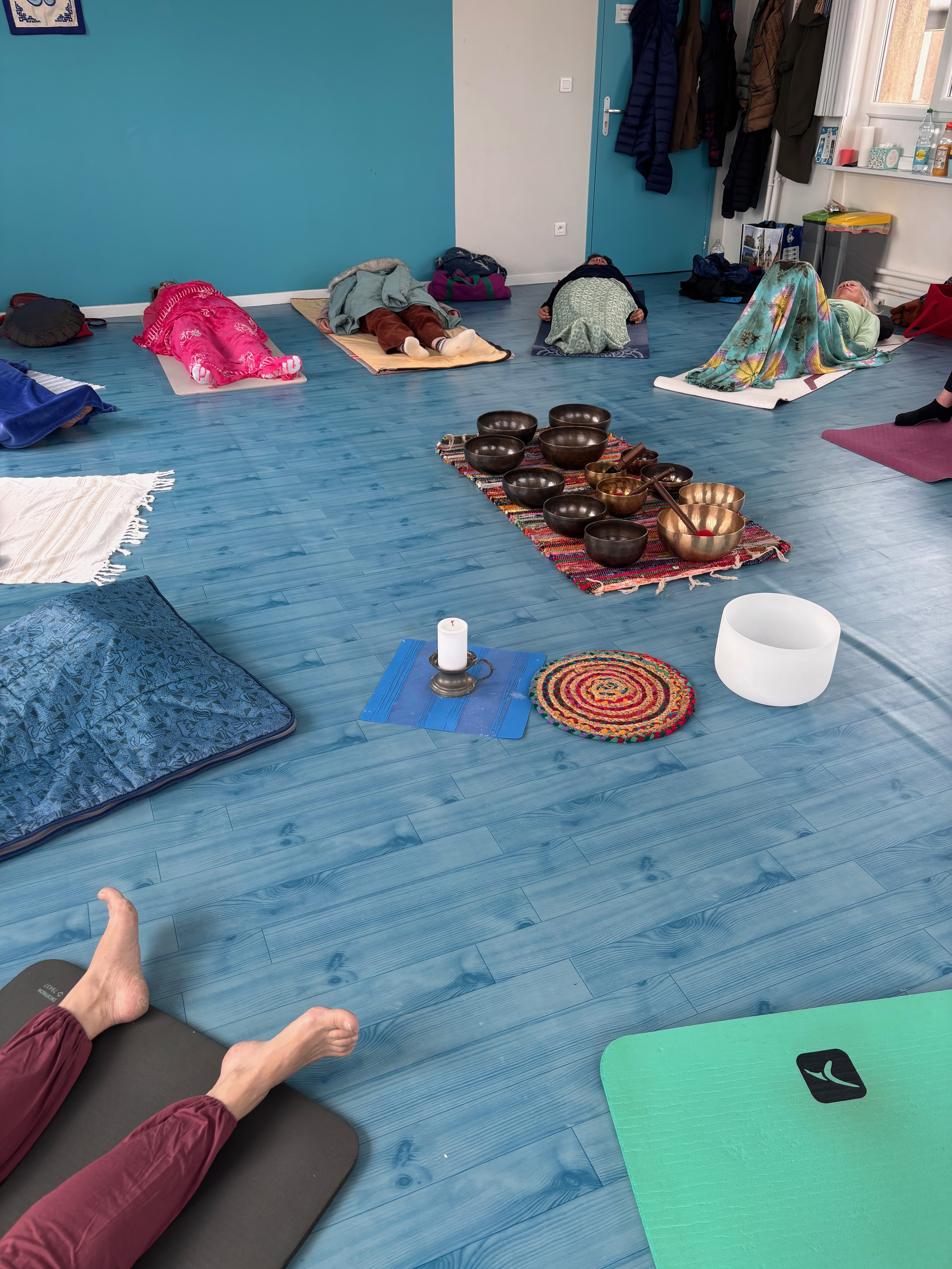 Bain sonore collectif à l'association Hatha Yoga Sentiers de Thionville